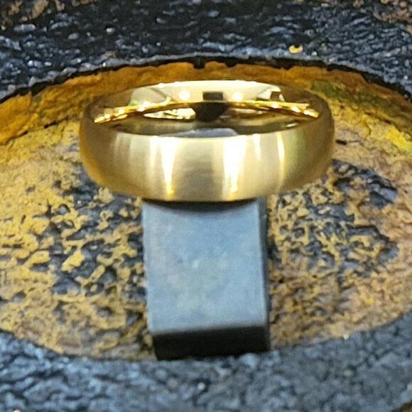 Men's Gold Promise Ring - Gold Promise Ring For Him - Picture 3 of 7